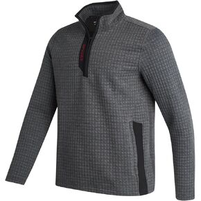 Spyder Men's Sweater - Cozy Box Quilt Quarter Zip Sweaters for Men - Zip Front Pullover Men's Sweater Jacket (S-XXL)