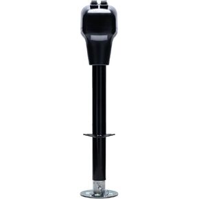 Bastion Distribution Power Tongue Jack | Electric or Manual Operation | A-Frame 3500LB Capacity | 12V | Front LED | for Trailers, Campers, and Boats