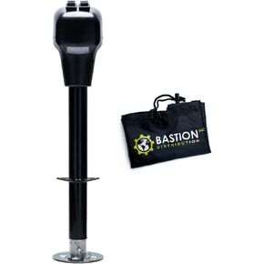 Bastion Distribution Power Tongue Jack | Electric or Manual Operation | A-Frame 3500LB Capacity | 12V | Front LED | for Trailers, Campers, and Boats in Kuwait