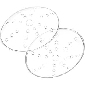 9-Hole Plastic Eye Patch, 2 Pcs Clear Eye Patches Breathable Ventilated Eye Covering After Surgerys Eye Protections(2.8 x 2.2 inch)