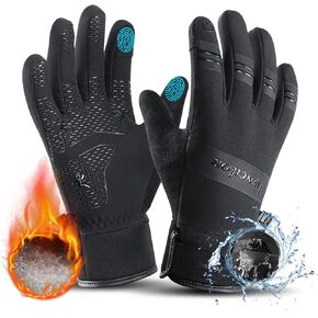 KynciLOR Winter Gloves Waterproof Womens Warm Cold Weather Snow Gloves for Men with Touchscreen Fingers for Running Cycling