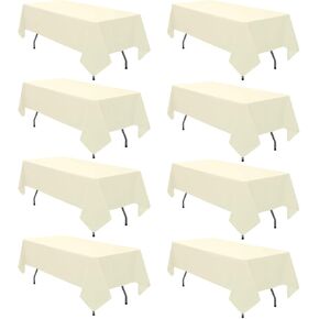 Round Tablecloth 90 Inch Beige Table Cloth for Round Tables, Washable Polyester Tablecloth Stain and Wrinkle Resistant Decorative Table Cover for Wedding Party Dining Banquet（Beige, 2Pack）