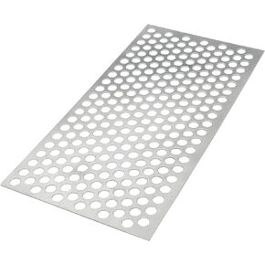 Xadnitu 1 قطعة صفائح معدنية مثقوبة من الألومنيوم مقاس 11.7 بوصة × 5.9 بوصة × 0.06 بوصة (1.52 مم) ألواح شبكية من الألومنيوم شاشة شبكية معدنية مزخرفة مع فتحات 0.4 بوصة للتهوية والتدخين in Kuwait