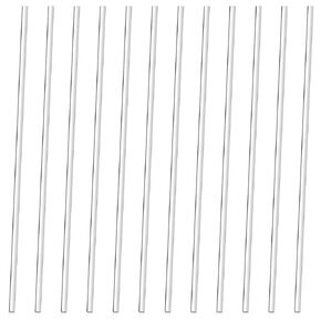 12 PCS Acrylic Rod Acrylic Dowel Rods Clear Acrylic Rod Plastic Sticks for Crafts, Cylinder Rods, Acrylic Curtain Rods for Plant Stakes, Cake Toppers, DIY Crafts, Curtain Pulls Retaining Rods, Etc