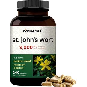 NatureBell Ashwagandha 12,500 mg Equivalent with Black Pepper, 240 Capsules | High Absorption Complex – Extra Strength 25:1 Root Extract – Adaptogens Supplements for Relaxation – Non-GMO