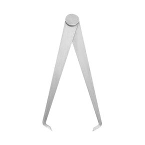 Inside Calipers - [6 Inch] Friction Joint Stainless Steel Measurement Tool for Size Measuring Use, Silver Tone
