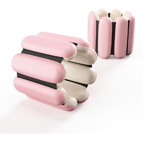 Ankle Weights Adjustable for Fitness Women: Adjustable Wrist Weights 2 Set 1 Lb Each - Weighted Bracelet Silicone Waterproof For Walking Exercise Dance Gym Swimming