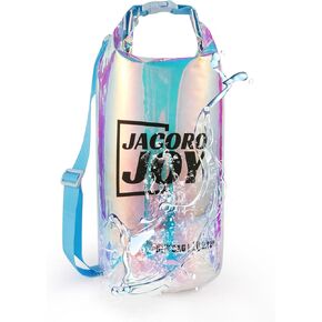 10L Dry Bag Iridescent TPU Waterproof Beach Bag for Kayaking Boating Swimming Rafting