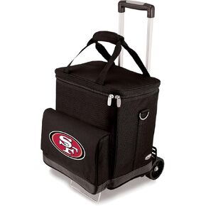 PICNIC TIME NFL Unisex-Adult NFL Cellar 6-Bottle Wine Carrier & Cooler Tote with Trolley