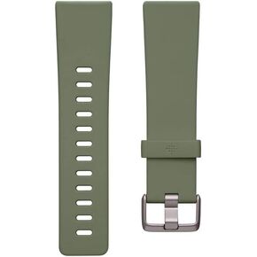 Fitbit Versa Family Accessory Band, Official Fitbit Product, Classic, Olive, Large
