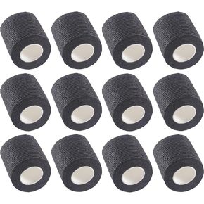 12-Pack Self Adhesive Bandage Wrap 1Inch x 5 Yards, Elastic Athletic Tape, Tattoo Grip Tape, Non Woven Medical Tape for First Aid, Sports, Wrist, Ankle, Vet Wrap for Pets (Multi-Camo)