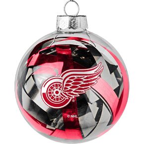 NHL Large Tinsel Ball Ornament