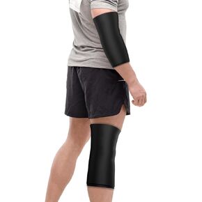 Ice & Heat Therapy Sleeve- Reusable for Injuries, Hot and Cold Pack for Pain Relief for Elbow, Ankle & Calf - Cold/Hot Wrap Recovery for Meniscus, ACL, MCL Pain Relief-1 Pack(Medium)