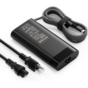 New Slim HP 65W USB C Laptop Charger Replacement for HP Spectre x360 Envy Chromebook Elitebook x360 Pavilion Elite x2 Type C HP 65w USB-C Power Adapter