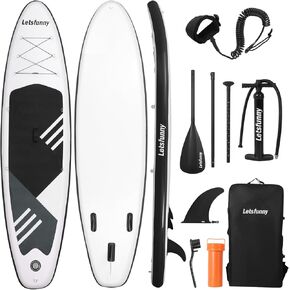 Stand Up Paddle Board, 10' Inflatable Paddleboard with Bag & Sup Accessories, Non-Slip Comfort Deck for Adults & Youth