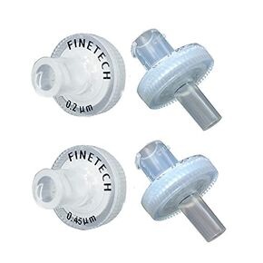 Hydrophobic PTFE Syringe Filters 13mm Diameter 0.22μm Pore Size for Laboratory Filtration by Finetech (Pack of 100) Made in Taiwan (PTFE Hydrophobic 13mm 0.22um, 100)