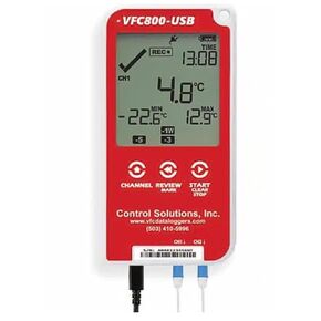 Control Solutions VFC800-USB Temperature Data Logger with 10 Ft Single Smart Probe