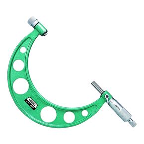 INSIZE 3206-12 Outside Micrometer with Interchangeable Anvils, 6" -12", Graduation .0001"