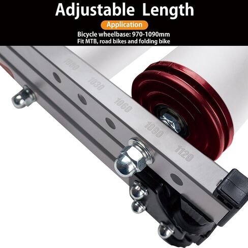 biosp Bike Rollers Foldable Bike Trainer Stand Adjustable Indoor Bicycle Cycling Roller with Resistance for MTB Road Bike Exercise in Saudi Arabia