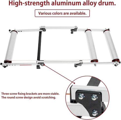 biosp Bike Rollers Foldable Bike Trainer Stand Adjustable Indoor Bicycle Cycling Roller with Resistance for MTB Road Bike Exercise in Saudi Arabia