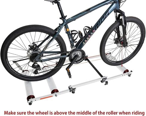 biosp Bike Rollers Foldable Bike Trainer Stand Adjustable Indoor Bicycle Cycling Roller with Resistance for MTB Road Bike Exercise in Saudi Arabia