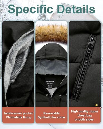 Boy's Winter Coat Waterproof Kids Puffer Jacket Thicken Parka Fleece Lined Bubble Ski Snow Outerwear with Fur Hood in Kuwait