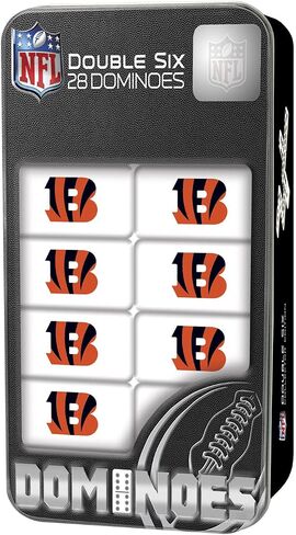 Masterpieces Officially Licensed NFL Detroit Lions 28 Piece Dominoes Game for Adults, For Ages 6+ in Saudi Arabia