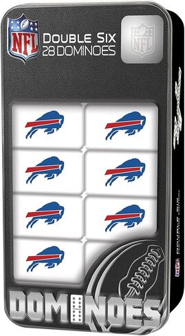 Masterpieces Officially Licensed NFL Detroit Lions 28 Piece Dominoes Game for Adults, For Ages 6+ in Saudi Arabia