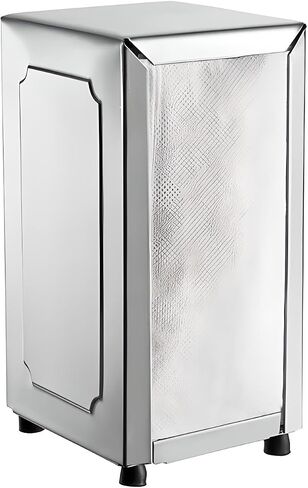OCS Parts 6-Pack Tall-Fold Two-Sided Napkin Dispenser | Stainless Steel | Holds 150 6" x 13" Tall Fold Napkins | for Home Dining Room Tables, Kitchens, Restaurants, Food Trucks and Delis in Saudi Arabia