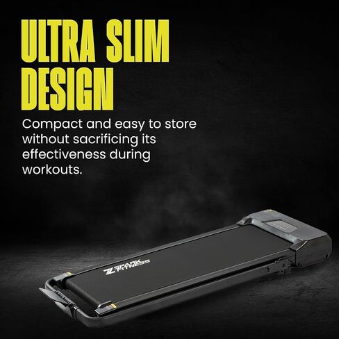 Under Desk Treadmill with Handrail Black, Stay Active with Portable Walking Pad, Compact Walking Pad Treadmill for Office and Home, Easy Assembly Walking Treadmill with 250 lb Weight Capacity in Saudi Arabia