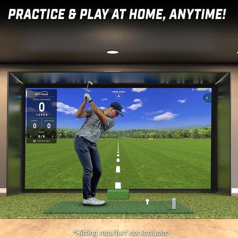 شبكات GoSports Golf Simulator - اختر 10 × 8 قدم أو 14 × 8 قدم - مجموعة كاملة مع إطار ومجموعة شاشة تأثير عالية الدقة in Kuwait