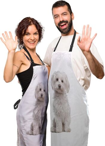 مريلة حديقة للنساء على شكل زهور الأقحوان مآزر مرحة زرقاء عتيقة للرجال للمطبخ والطهي والمطاعم والشواء والرسم والبستنة 27 بوصة (عرض) × 31 بوصة (ارتفاع)، مريلة مقاومة للماء in Saudi Arabia