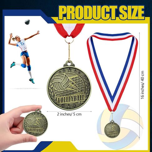Misdary 12 Pack Medals with Neck Ribbons Team Participation Trophies for Kids Sports Awards Party Favors for Sports Competitions Celebration Gift in Saudi Arabia