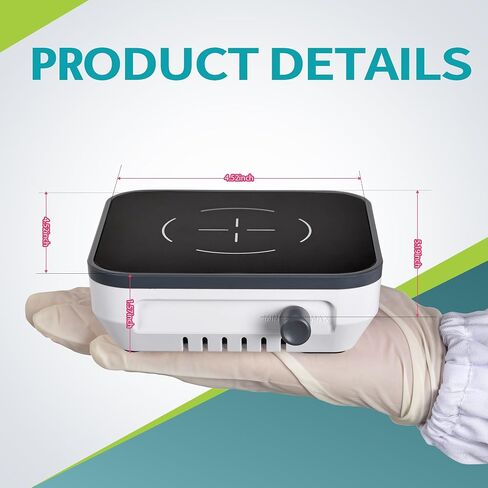 LICHEN Magnetic Stirrer with Stirring Bar, 1500RPM Mini Stir Plate Brushless DC Motor Magnetic Mixer Max Liquid Stirring Capacity 2000ml in Saudi Arabia