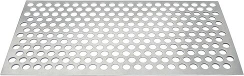 Xadnitu 1 قطعة صفائح معدنية مثقوبة من الألومنيوم مقاس 11.7 بوصة × 5.9 بوصة × 0.06 بوصة (1.52 مم) ألواح شبكية من الألومنيوم شاشة شبكية معدنية مزخرفة مع فتحات 0.4 بوصة للتهوية والتدخين in Kuwait
