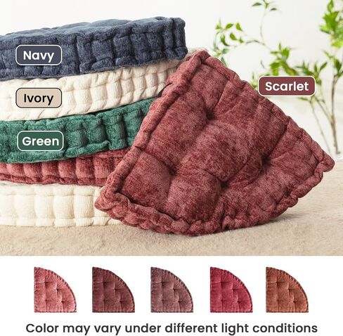 Floor Pillow for Adults, Meditation Cushion for Sitting or Yoga, Classroom Seating for Kids with Velcro Fastener, Pizza Cushion 28"*28" in Saudi Arabia