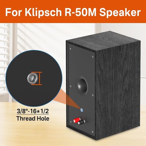 Adjustable Speaker Mount for R-50M RP-502S Klipsch Speaker Wall Mount, Metal Wall Speaker Mount Bracket for Klipsch Bookshelf Speaker Wall Mount Holds up 40 lbs with Hardware Kit for Space Saving in Kuwait