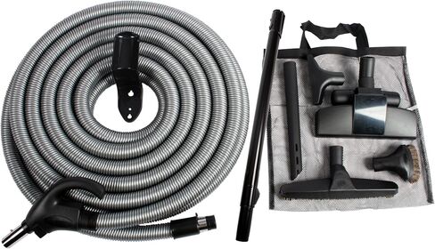 Cen-Tec Systems 97305 Central Vacuum Low Voltage Attachment Kit with Switch Control Hose, 30 Ft, Black in Saudi Arabia