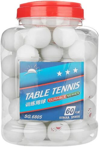 Pong Balls Bulk, 3 Star Table Tennis Sport Balls 60 Pieces 40mm Advanced Pong Ball with Box for Competition ing Entertainment Tournament Play(White) in Saudi Arabia