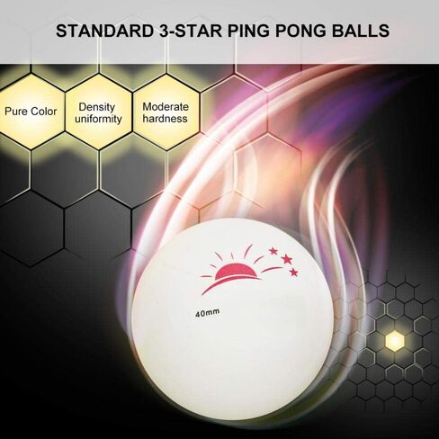 Pong Balls Bulk, 3 Star Table Tennis Sport Balls 60 Pieces 40mm Advanced Pong Ball with Box for Competition ing Entertainment Tournament Play(White) in Saudi Arabia