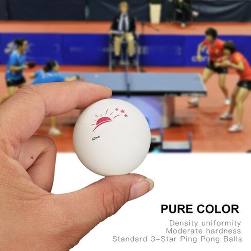Pong Balls Bulk, 3 Star Table Tennis Sport Balls 60 Pieces 40mm Advanced Pong Ball with Box for Competition ing Entertainment Tournament Play(White) in Saudi Arabia