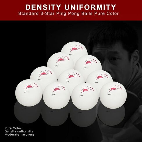 Pong Balls Bulk, 3 Star Table Tennis Sport Balls 60 Pieces 40mm Advanced Pong Ball with Box for Competition ing Entertainment Tournament Play(White) in Saudi Arabia