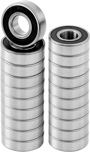 XiKe 4 قطع 6204-2RS محامل سدادة مطاطية مزدوجة 20x47x14 مم، أداء مستقر ومشحم مسبقًا وفعالة من حيث التكلفة، محامل كروية ذات أخدود عميق. in Kuwait