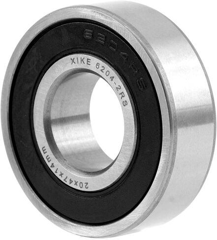 XiKe 4 قطع 6204-2RS محامل سدادة مطاطية مزدوجة 20x47x14 مم، أداء مستقر ومشحم مسبقًا وفعالة من حيث التكلفة، محامل كروية ذات أخدود عميق. in Kuwait