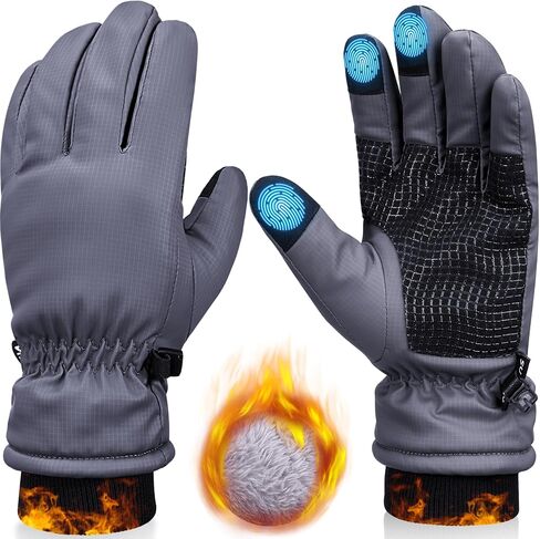 Sukeen -5℉ Winter Warm Gloves for Men Women,Windproof Ski Gloves Anti-slip Cold Weather Glove with Thick Plush for Outdoor in Saudi Arabia