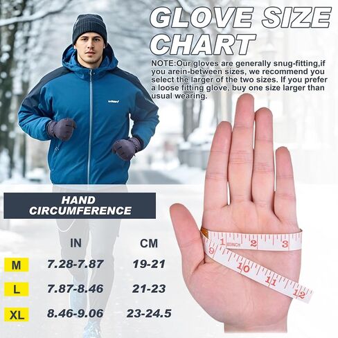 Sukeen -5℉ Winter Warm Gloves for Men Women,Windproof Ski Gloves Anti-slip Cold Weather Glove with Thick Plush for Outdoor in Saudi Arabia