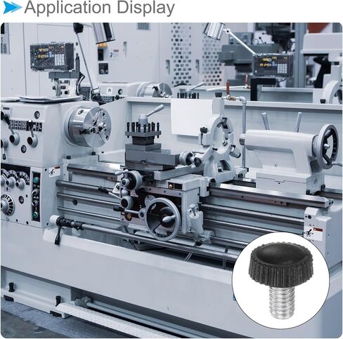 مقابض برغي الإبهام، خيط ذكر M5 × 12 مم، مقبض مقابض يدوية برأس مستدير أسود، (التطبيقات: لمخارط الآلات)، 30 قطعة in Saudi Arabia