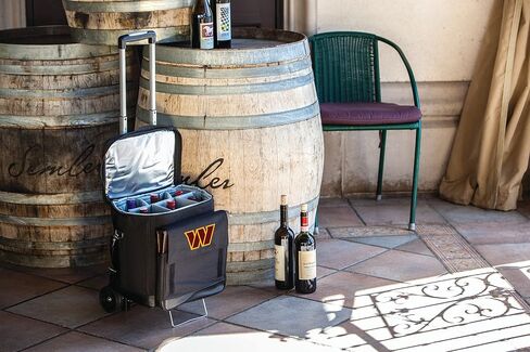 PICNIC TIME NFL Unisex-Adult NFL Cellar 6-Bottle Wine Carrier & Cooler Tote with Trolley in Saudi Arabia