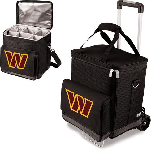 PICNIC TIME NFL Unisex-Adult NFL Cellar 6-Bottle Wine Carrier & Cooler Tote with Trolley in Saudi Arabia