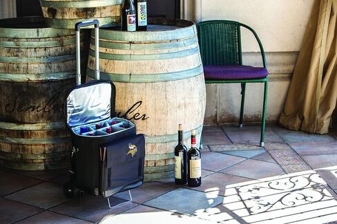 PICNIC TIME NFL Unisex-Adult NFL Cellar 6-Bottle Wine Carrier & Cooler Tote with Trolley in Saudi Arabia